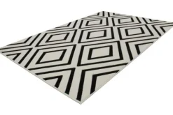 Vloerkleden-Divendo Vloerkleed 525 Ivoor Zwart Lina