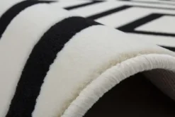 Vloerkleden-Divendo Vloerkleed 525 Ivoor Zwart Lina