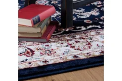 Vloerkleden-Viviendo Vloerkleed 741 Navy Isfahan