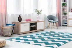 Vloerkleden-Divendo Vloerkleed 2095 Turquoise Manolya