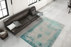 Vloerkleden-Divendo Vloerkleed 285 Turquoise Nostalgia