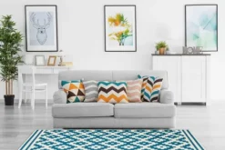 Best Vloerkleed 300 Wit Turquoise Now! Vloerkleden