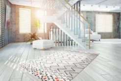 Online Vloerkleed 410 Wit Zwart Multi Agadir Vloerkleden