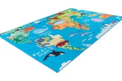 Vloerkleden-Viviendo Vloerkleed 233 World Map Torino Kids