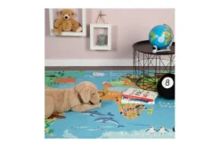 Vloerkleden-Viviendo Vloerkleed 233 World Map Torino Kids