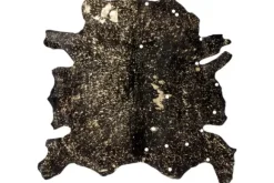 Discount Vloerkleed 110 Zwart Goud Glam Vloerkleden