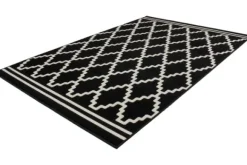 Outlet Vloerkleed 225 Zwart Ivoor Lina Vloerkleden