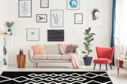 Vloerkleed 425 Zwart Ivoor Lina Vloerkleden