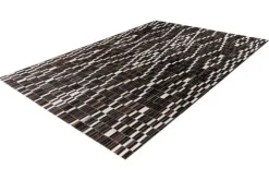 Vloerkleden-Divendo Vloerkleed 125 zwart wit Lavin