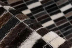 Vloerkleden-Divendo Vloerkleed 125 zwart wit Lavin