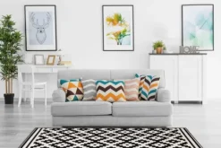 Clearance Vloerkleed 300 Zwart Wit Now! Vloerkleden