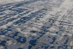 Vloerkleden-Louis de Poortere Vloerkleed Bronx Azurite 8421 Mad Men Griff |