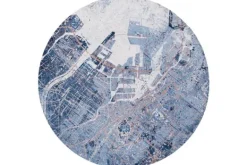 Discount Vloerkleed Conductive Blue 9314 Tokyo Cities | Vloerkleden