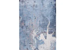 Online Vloerkleed Conductive Blue 9314 Cities | Vloerkleden