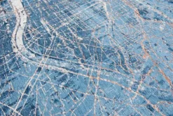 Online Vloerkleed Conductive Blue 9314 Cities | Vloerkleden