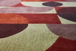 Vloerkleden-Brink & Campman Vloerkleed Cosmo Red Pale Green 95203 Decor |