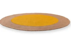 Vloerkleden-Brink & Campman Vloerkleed Festival Round Yellow 496306 Habitat |