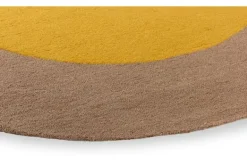 Vloerkleden-Brink & Campman Vloerkleed Festival Round Yellow 496306 Habitat |