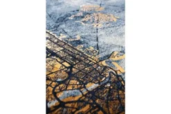 Best Vloerkleed Gold Sea 9698 rond | Dubai Cities | Vloerkleden