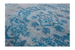 Vloerkleden-Louis de Poortere Vloerkleed Grey Turquoise 8255 Fading World Medallion |