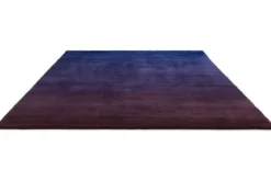 Vloerkleed Low Electric Blue Aubergine 10118 Shade | Vloerkleden