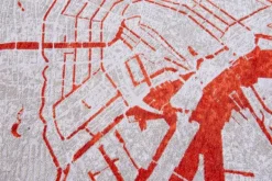 Discount Vloerkleed Orange Cut 9323 Cities | Vloerkleden