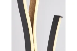 Vloerlampen-Searchlight Vloerlamp 32102-1BK Bloom Swirl