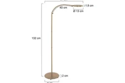 Vloerlampen-Steinhauer Vloerlamp 3351BR Platu Mexlite