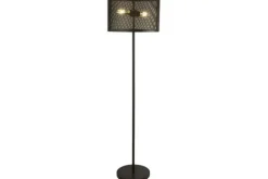 Vloerlampen-Searchlight Vloerlamp EU2832-2BK Fishnet