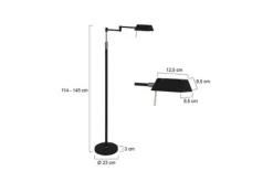 Vloerlampen-Steinhauer Vloerlamp 5895ZW Mexlite