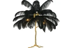 Vloerlampen-Toms Luxury Lights Vloerlamp Zwart Struzzo