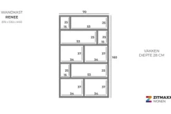 Wandrekken|Boekenkasten-Eleonora Meubelen Wandkast 96261 Renee