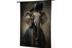 Wandkleden-Urban Cotton Wandkleed Elephant