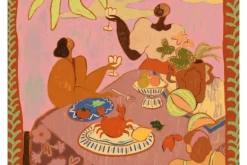 Wandkleden-Urban Cotton Wandkleed Lunch with the Ladies