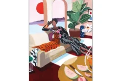 Hot Wandkleed Tiger Queen Wandkleden