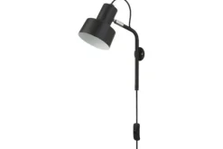 Wandlampen-Searchlight Wandlamp EU60228BK Conical