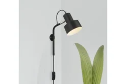 Wandlampen-Searchlight Wandlamp EU60228BK Conical