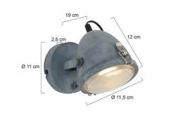 Spots|Wandlampen-Steinhauer Wandlamp 1311GR Paco Mexlite