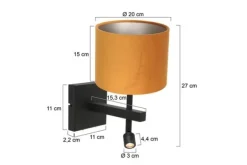 Wandlampen-Steinhauer Wandlamp Stang