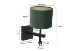 Wandlampen-Steinhauer Wandlamp Stang