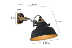 Online Wandlamp 1320ZW Nové Mexlite Wandlampen