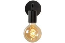 Wandlampen-Lucide Wandlamp Zwart Scott