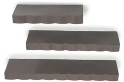 Discount Wandplanken dark taupe 240150 Prinz Wandrekken