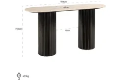 Wandtafels-Richmond Interiors Wandtafel 211600 Hampton