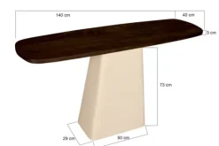 Wandtafels-Livingfurn Wandtafel Marron