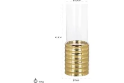 Decoratie-Richmond Interiors Windlicht Groot 211525 Bodil