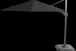 Tuinartikelen- Zweefparasol r350cm Antraciet 14.123.178 Shadowflex