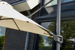 Tuinartikelen- Zweefparasol 300x300cm Beige 14.122.034 Shadowflex