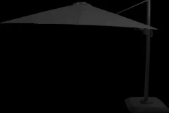 Tuinartikelen- Zweefparasol 300x300cm Zwart 14.122.178 Shadowflex